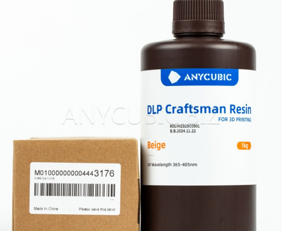Фото 3 - Фотополимерная смола Anycubic Craftsman BEIGE (Бежевая) 1КГ