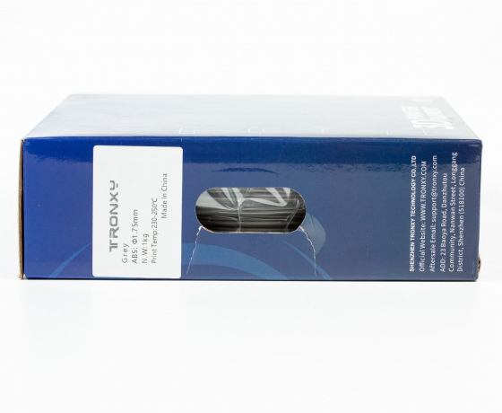 Фото 2 - Сірий ABS філамент (пластик) для 3D принтера 1кг, 1.75мм, 330м Tronxy