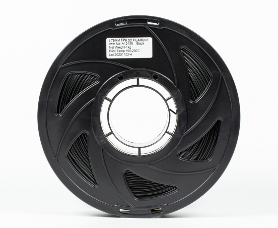 Фото 5 - TPU 95A Filament (пластик) для 3D принтера Чорний 1кг, 1.75мм