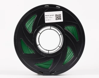 Зелений Металік PETG пластик для 3D принтера | PETG Filament Metal green 1кг | 1.75мм | 330м